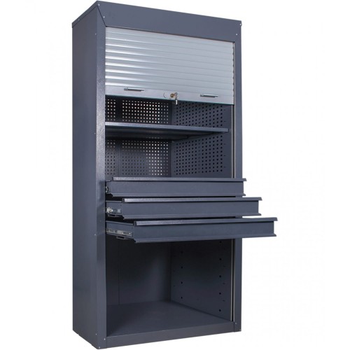 Tool cabinet TC2-R-3P3S with drawers and roller shutter