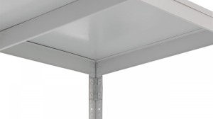 Regał półkowy wciskany RMW6-2 z sześcioma półkami metalowymi 80 kg