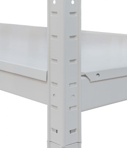Regał półkowy wciskany RMW6-2 z sześcioma półkami metalowymi 80 kg