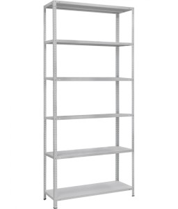 Shelving unit RMS6 2500x1000x300/400/500/600,6 shelves, 120 kg, 