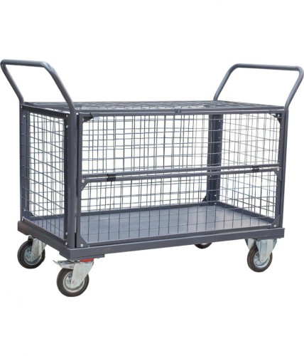 Wózek platformowy z siatką WPS2U-5ZR