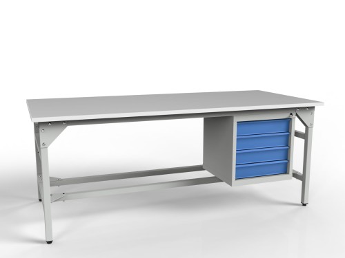 SMWK2 workbench 2000/1500x900x800 mm with tool cabinet