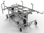  Tilting assembly table 90° for prefabrication of electrical and control cabinets and boards