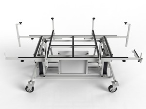 Assembly tilting table 60° for prefabrication of control cabinets electric panels and switch gears