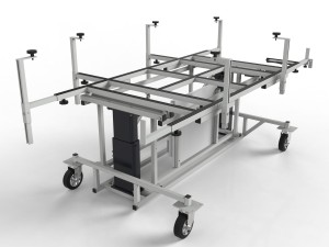 Assembly tilting table 60° for prefabrication of control cabinets electric panels and switch gears