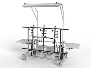 Tilting assembly table 90° for prefabrication of electrical and control cabinets and boards