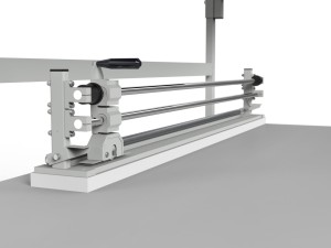 Packing table SPR with shelves, cutter, drawer and LED lighting