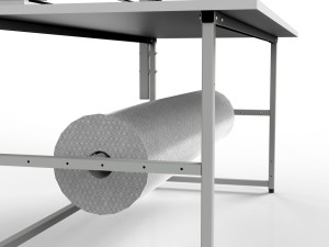 SP packing station with rollers and shelves