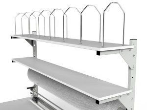 SP packing station with rollers and shelves