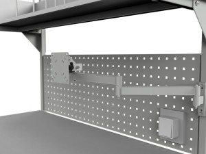 SPR packing table with lighting, shelf and PC accessories