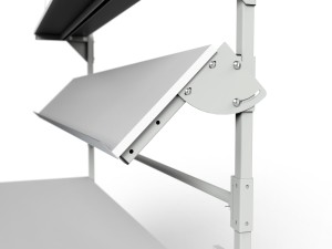 Packaging station SPR with separator shelves, roller and lighting