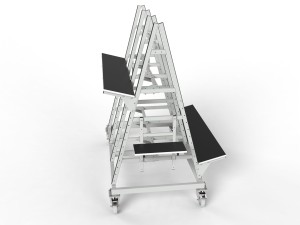Mobile rack for assembly of control cabinets, electrical boards and industrial automation
