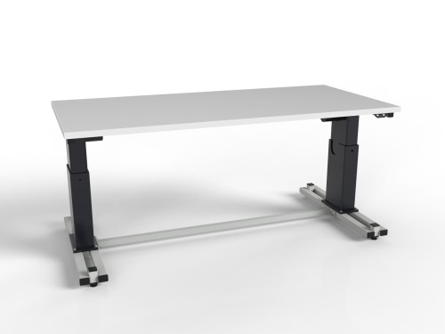 Electrically adjustable table