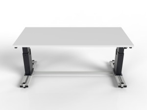 Electrically adjustable table