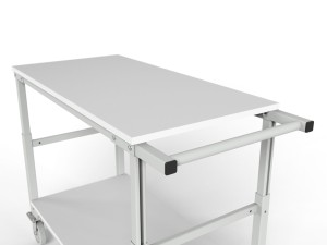 Wózek magazynowy regulowany WER z dwoma półkami