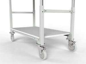 Wózek magazynowy regulowany WER z dwoma półkami