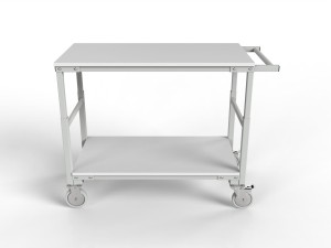 Wózek magazynowy regulowany WER z dwoma półkami