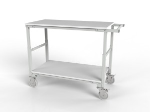 Wózek magazynowy regulowany WER z dwoma półkami