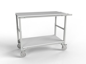 Wózek magazynowy regulowany WER z dwoma półkami