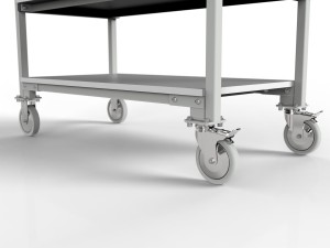 Wózek magazynowy WE z trzema półkami