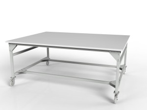 Large workbench on wheels SMWM 2000x1500 mm