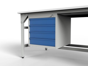 SMW2K2 workshop table 2000/1500x900x800 mm with two cabinets