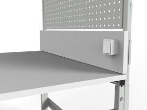 Stół montażowy ESD 1500x900 mm SMRC ze ścianką perforowaną i oświetleniem