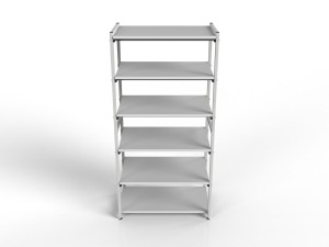 ESD rack with six shelves