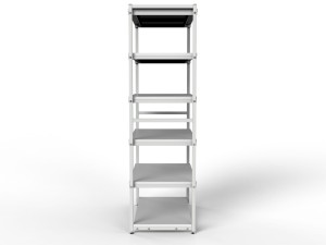 ESD rack with six shelves