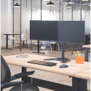 Seasa freestanding arm for 2 monitors horizontal