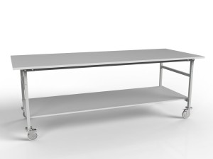 Mobilny stół roboczy 2500x1000 mm o powiększonym blacie