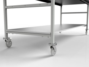 Mobilny stół roboczy 2500x1000 mm o powiększonym blacie
