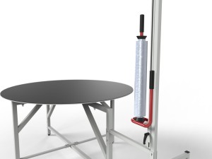 Rotary table for wrapping large packages SPO-14