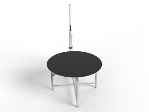 Rotary table for wrapping large packages SPO-14