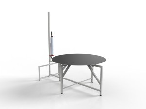 Rotary table for wrapping large packages SPO-14
