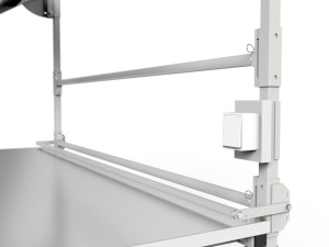 SPR 1600x800 packing table with rotating platform, wrapping machine and central lighting