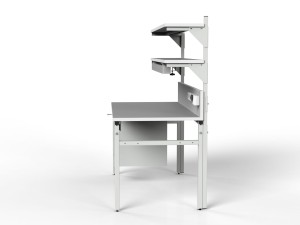 Stół montażowy ESD 1500x700 mm SMPK-0715-ESD z szafką narzędziową