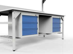Stół warsztatowy SMWPCK1 2000/1500x900x800 mm szafki podblatowe