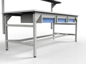 Stół warsztatowy SMWPK6C 2000x900x800 mm szuflady podblatowe