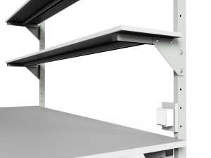 Stół warsztatowy SMWPK6C 2000x900x800 mm półki nadblatowe