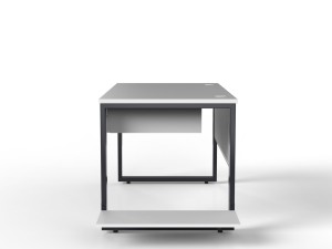 Nowoczesne biurko loftowe z szufladą i półką na komputer