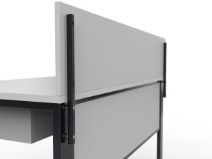 Biurko industrialne - tylna ścianka i blenda wraz ze wzmocnieniami