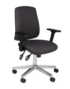 Starter 3D chrome chair - black