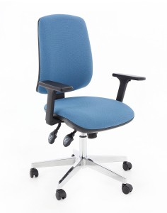 Starter 3D chrome chair - blue