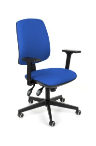 Starter 3D black chair - blue