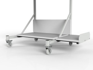 Mobile table WE-0507 with computer shelf and keyboard drawer - bottom space