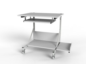 Mobile table WE-0507 with computer shelf and keyboard drawer