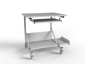Mobile table WE-0507 with computer shelf and keyboard drawer