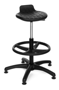 Krzesło przemysłowe Lab Stool ring base