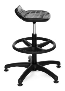 Krzesło przemysłowe Lab Stool ring base